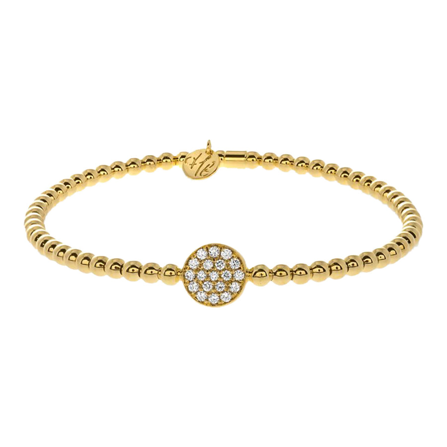 Tresore Stretch Bracelet with Diamond Disc