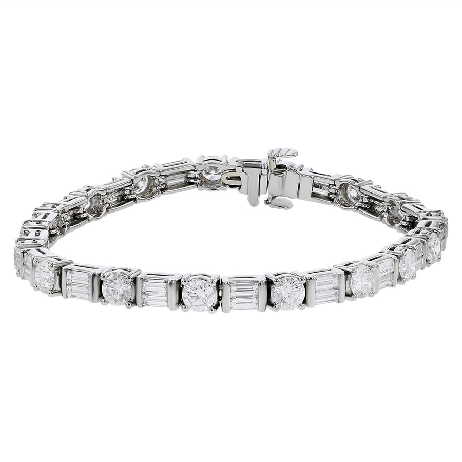 Platinum Diamond Line Bracelet