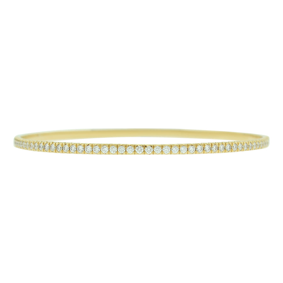 French-cut Diamond Bangle Bracelet
