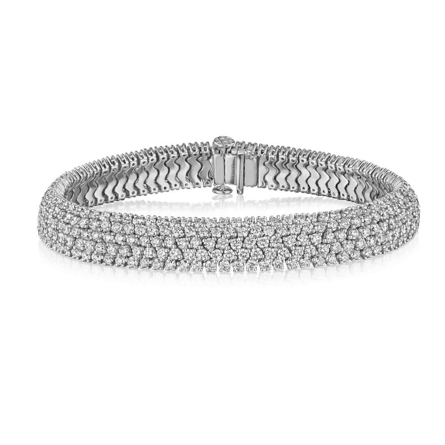 5-Row Bracelet with Diamonds