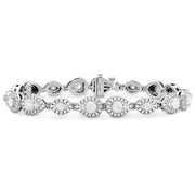 HOF Teardrop Halo Line Bracelet