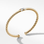 X Bracelet with Diamonds in 18K Gold