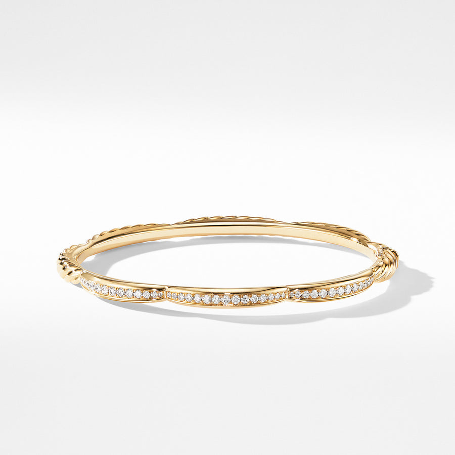 Tides Three Station Bracelet in 18K Yellow Gold with Diamonds