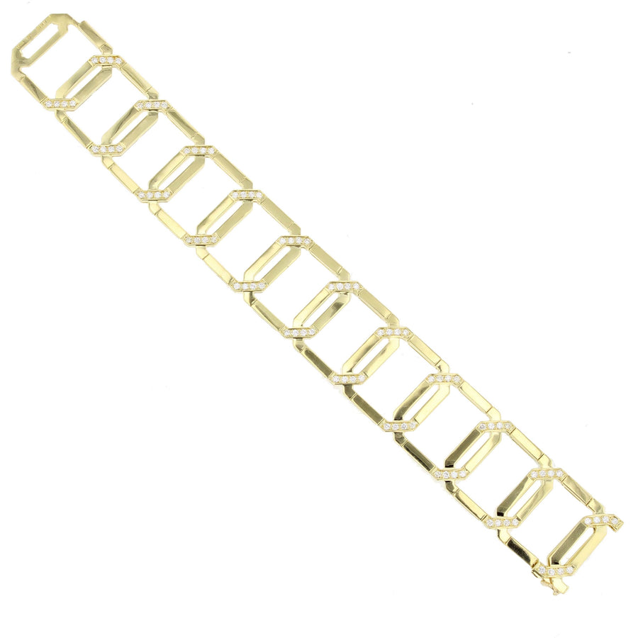 18K Gold Diamond Bracelet