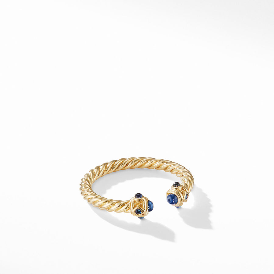 Renaissance Color Ring in 18K Yellow Gold with Blue Sapphires