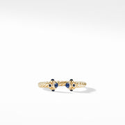 Renaissance Color Ring in 18K Yellow Gold with Blue Sapphires