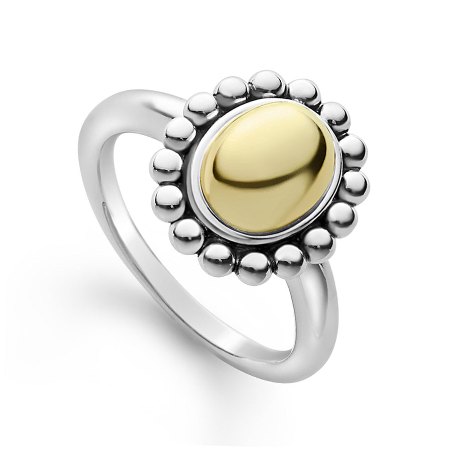 Gold Caviar Dome Ring