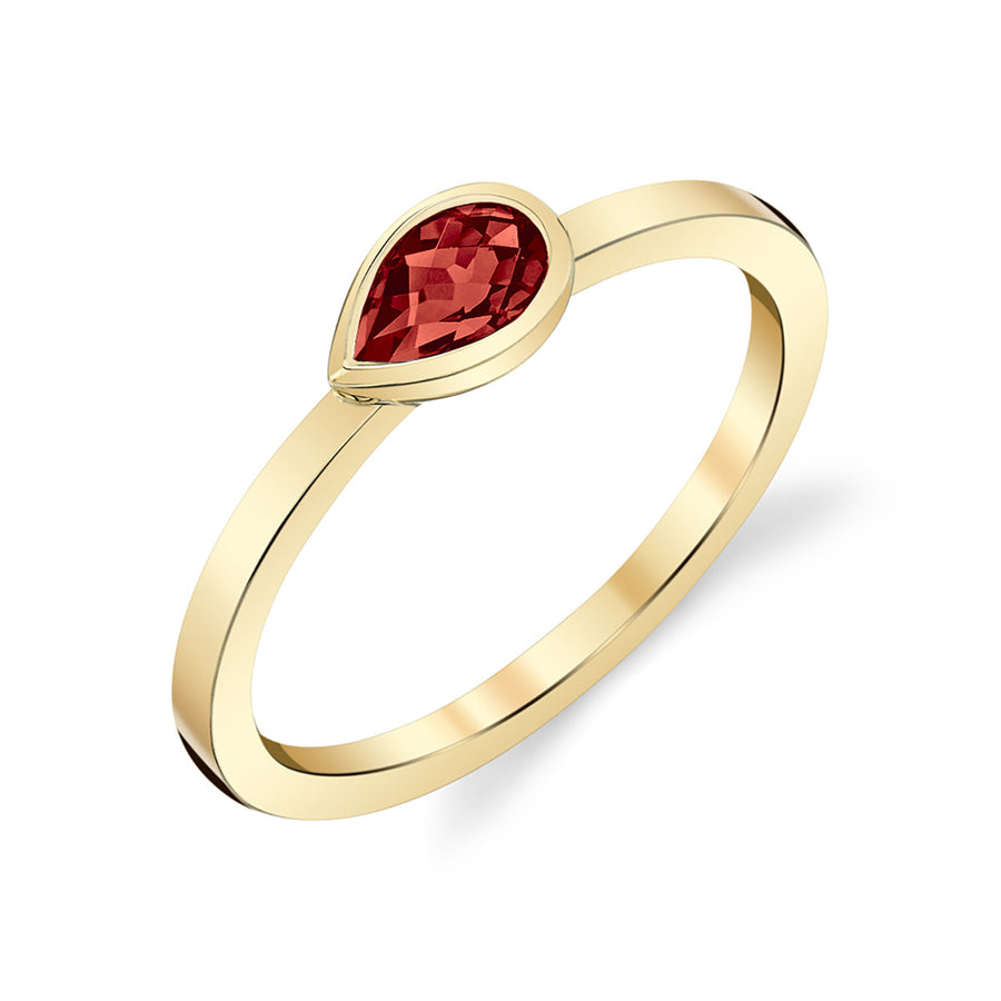 Garnet 14K Yellow Gold Ring