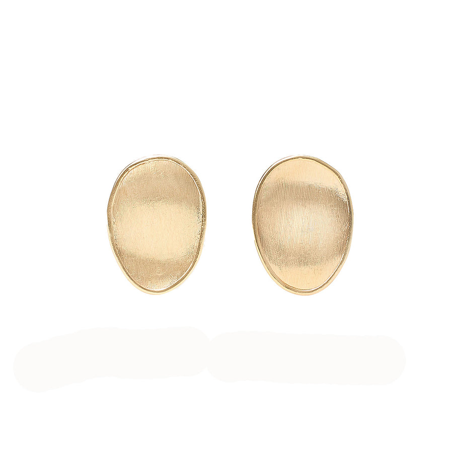 18K Yellow Gold Petal Small Stud Earrings