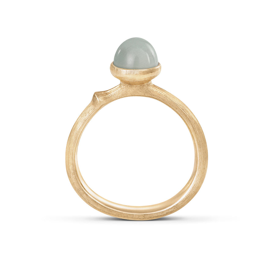 Aquamarine Lotus Ring