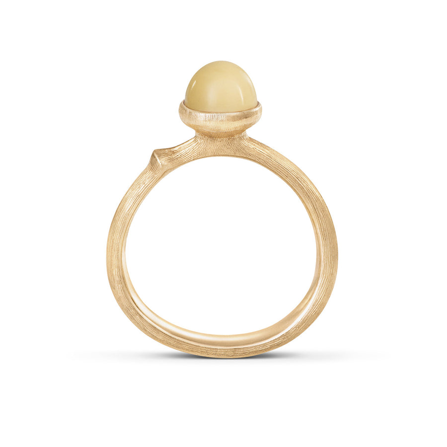 Amber Lotus Ring