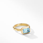 Novella Ring in 18K Yellow Gold with Blue Topaz