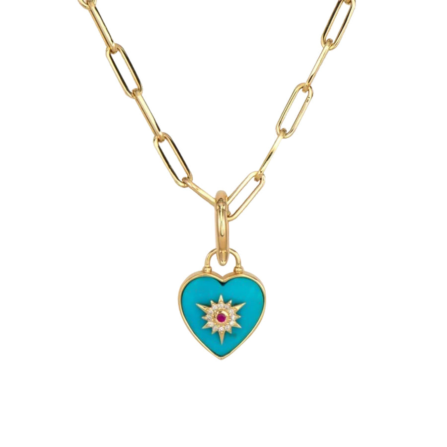 Trust Your Heart Tablet Charm Pendant