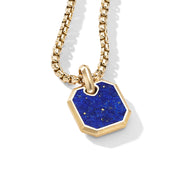 Roman Amulet in 18K Yellow Gold with Lapis