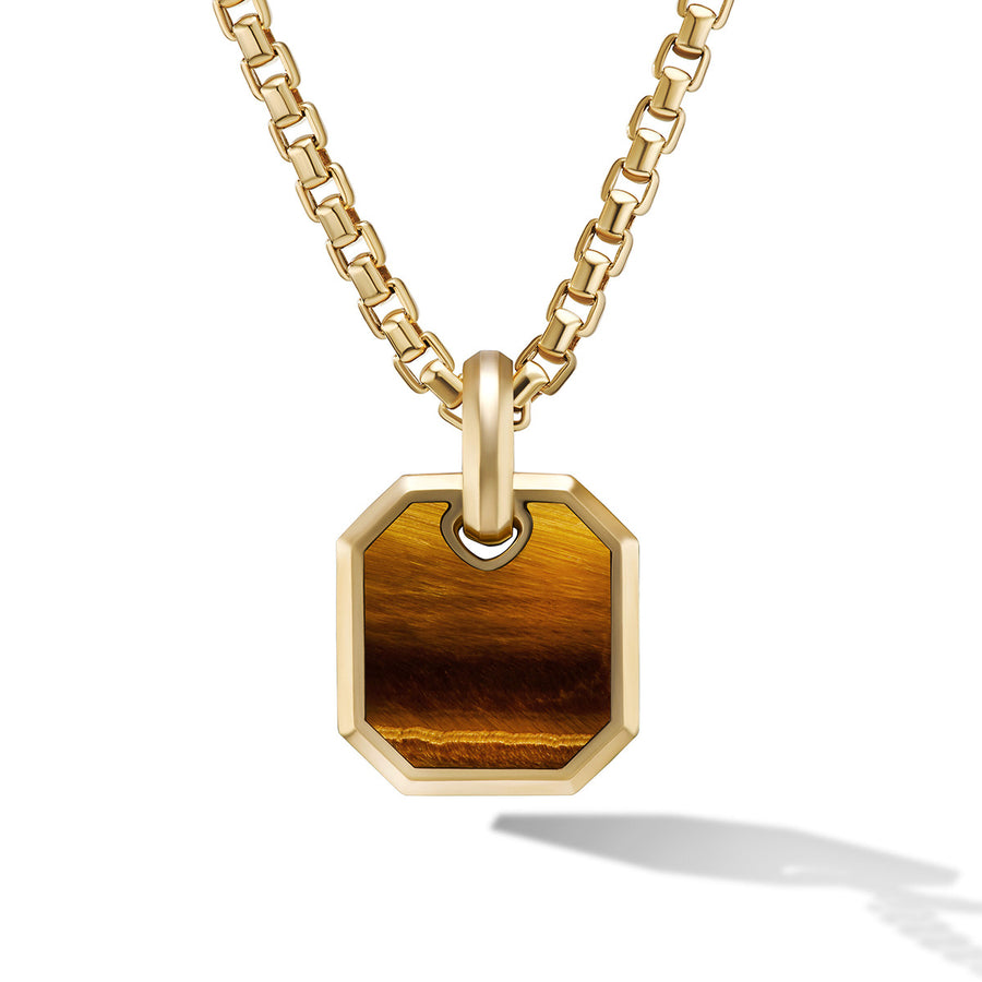 Roman Amulet in 18K Yellow Gold with Tiger's Eye