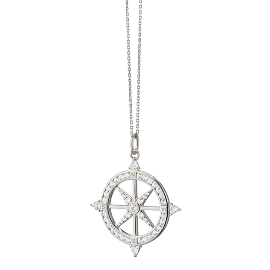 Adventure Sapphire Compass Necklace