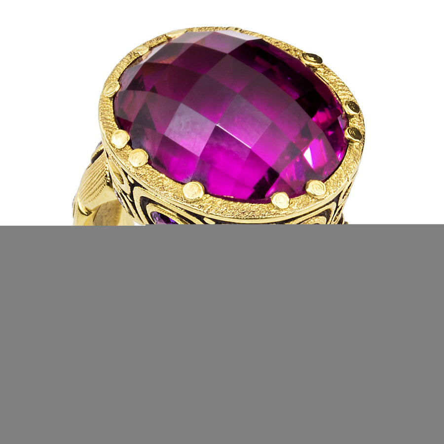 Pink Tourmaline Sapphire Diamond Little Windows Ring