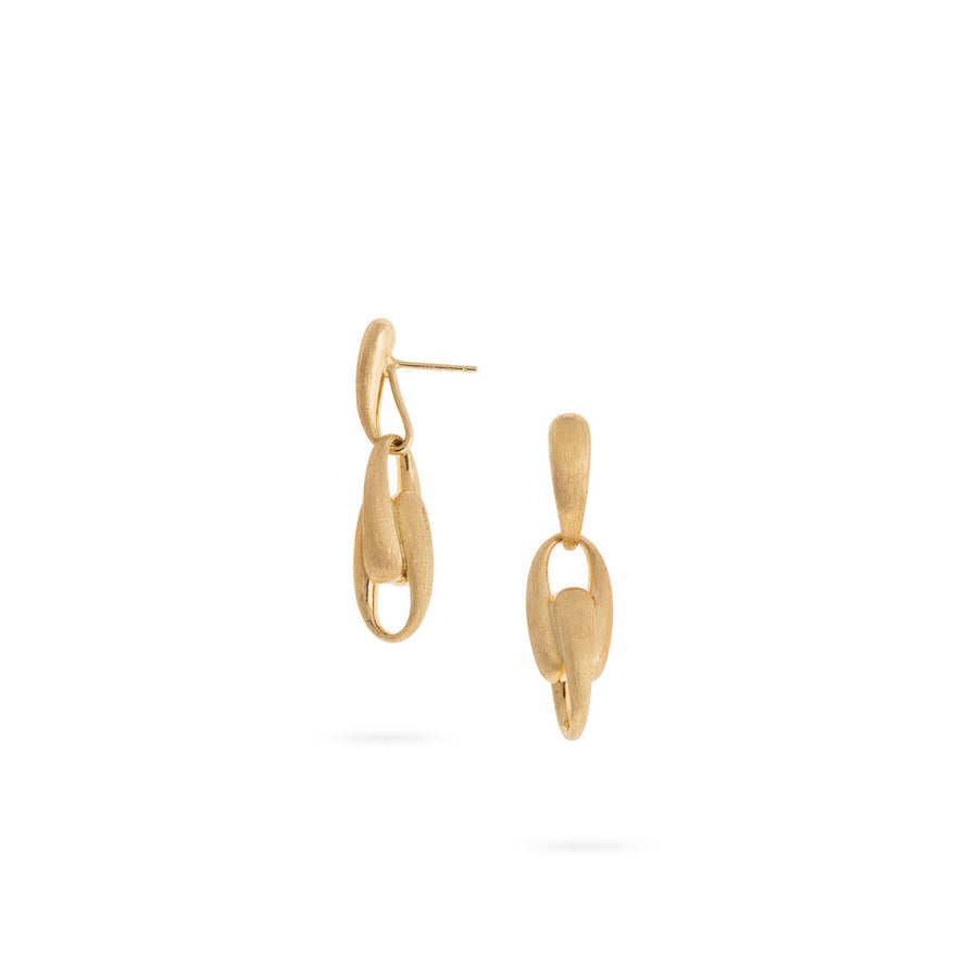 18K Yellow Gold Link Earrings