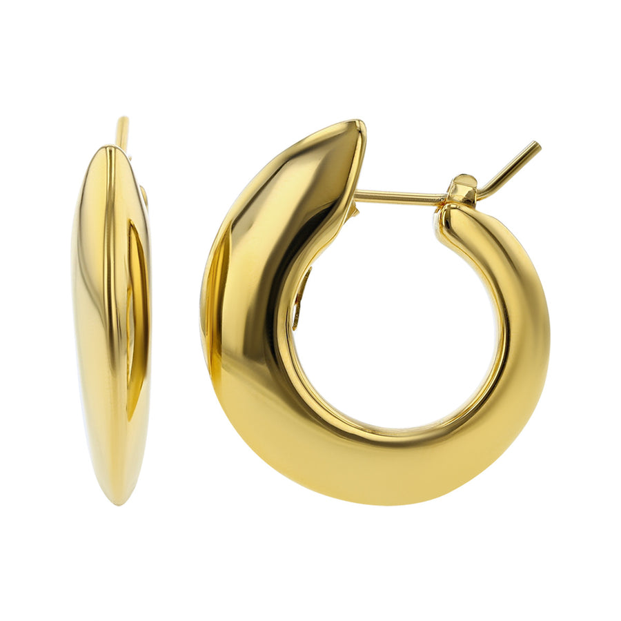 Oro Classic Chunky Hoop Earrings