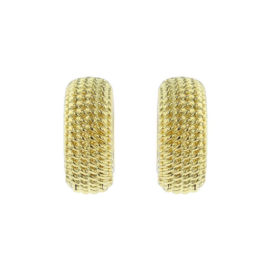 18KT Gold Opera Hoop Earrings