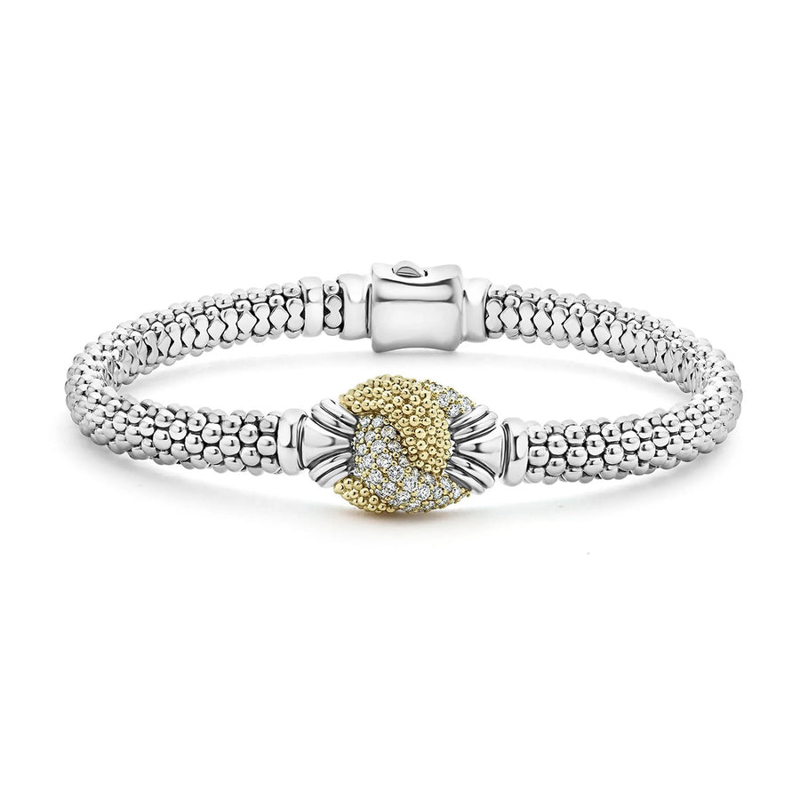 Caviar Diamond Knot Bracelet