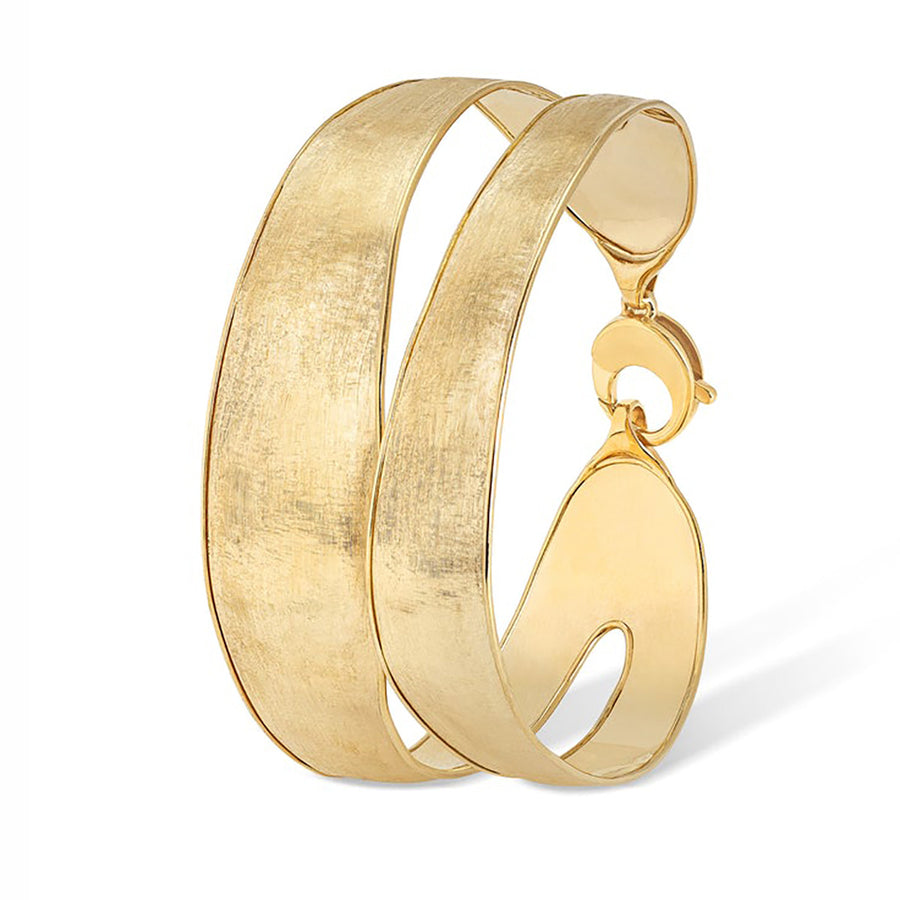 18K Lunaria Yellow Gold Medium Split Bangle