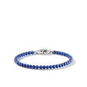 Spiritual Beads Bracelet in Sterling Silver with Lapis