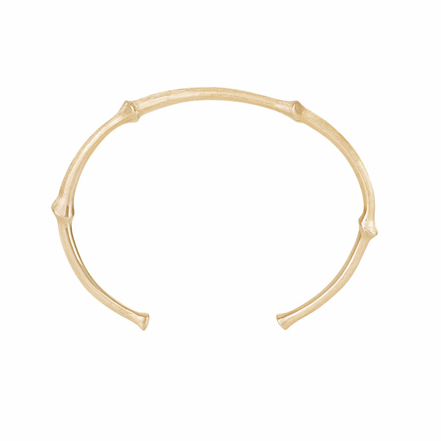 Nature Armring Yellow Gold Satinised