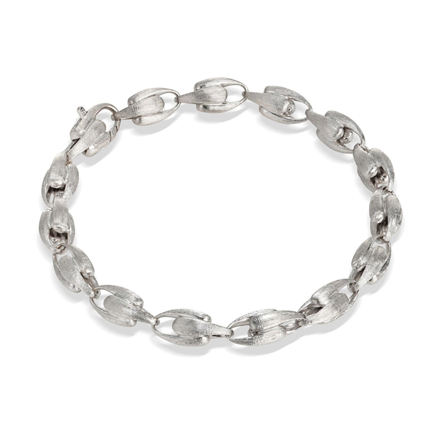 18K White Gold Small Link Bracelet