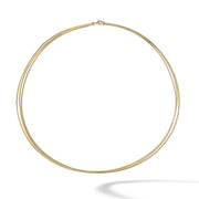 DY Elements Three Row Hard Wire Necklace in 18K Yellow Gold