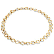 18K Yellow Gold Flat Link Collar