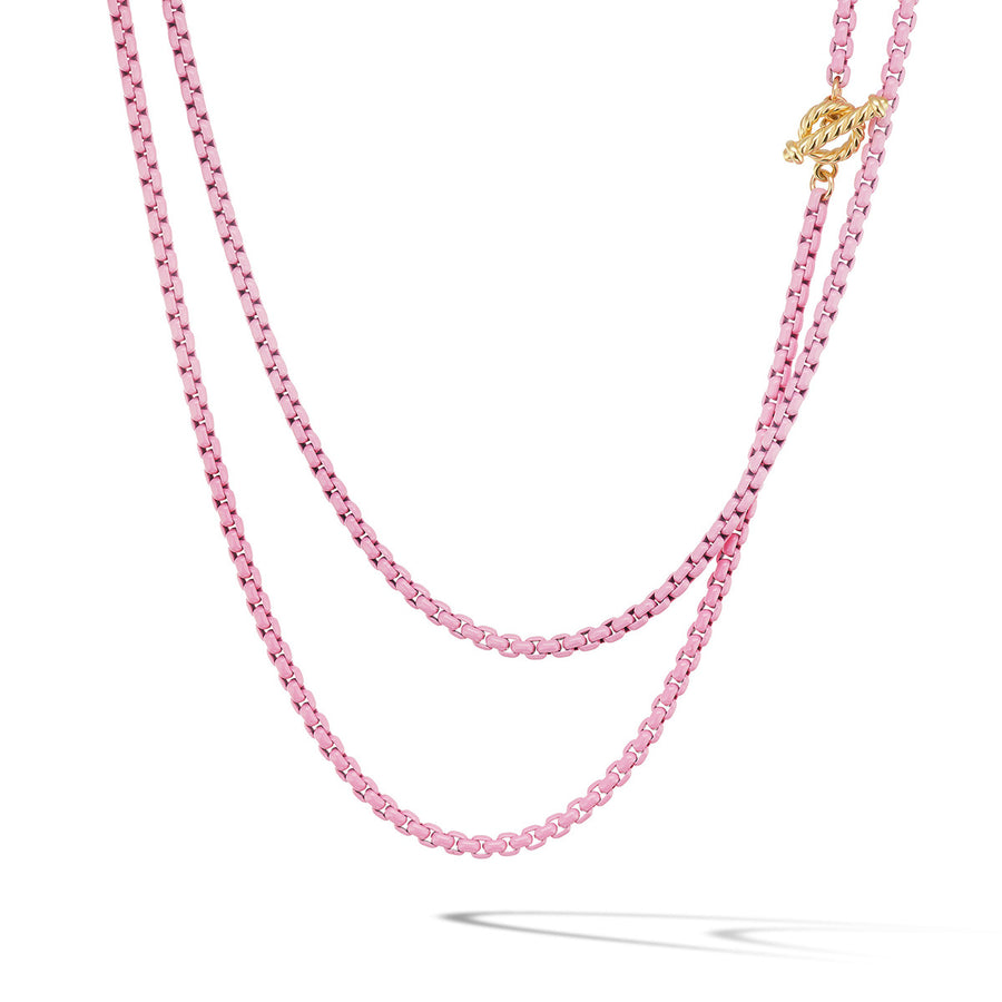 Bel Aire Chain Necklace in Blush with 14K Yellow Gold Accents