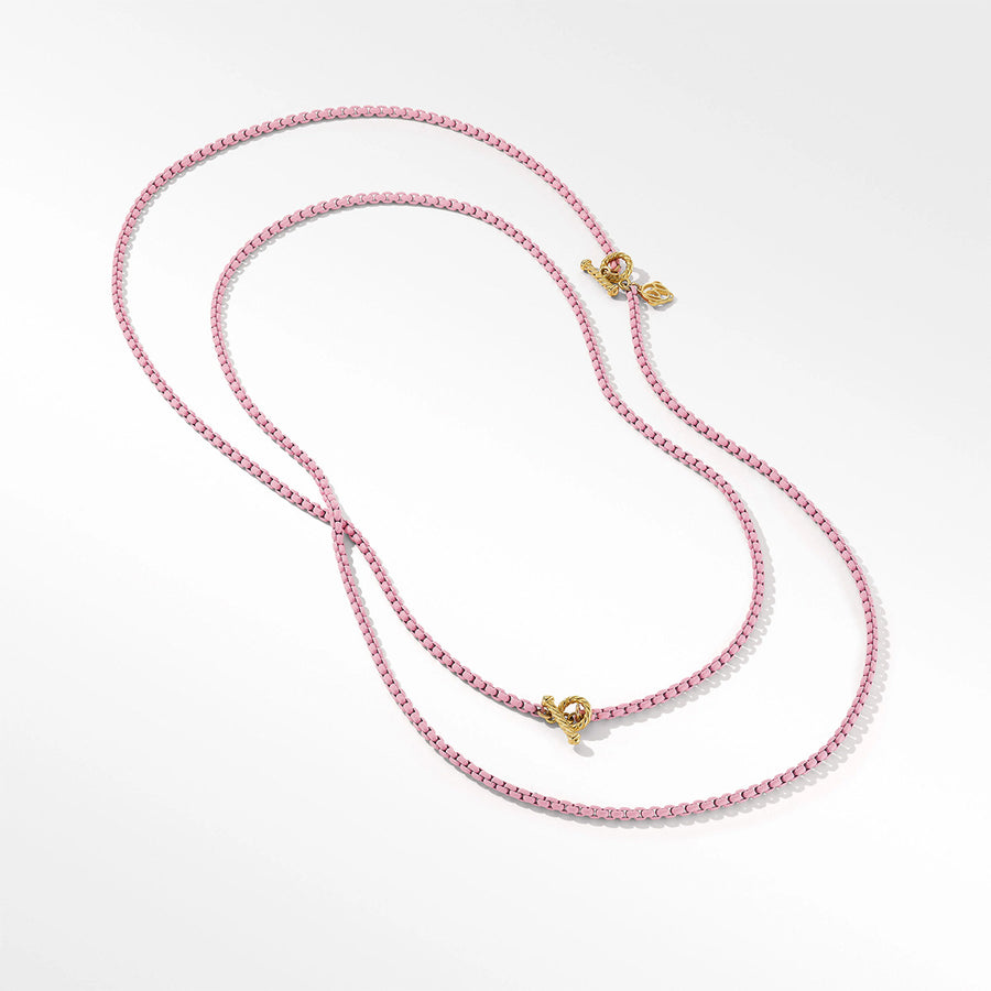 Bel Aire Chain Necklace in Blush with 14K Yellow Gold Accents