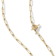 DY Madison Elongated Chain Necklace in 18K Yellow Gold