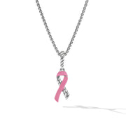 Cable Collectibles Ribbon Necklace with Pink Enamel