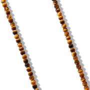Spiritual Beads Necklace in Sterling Silver with Tiger's Eye
