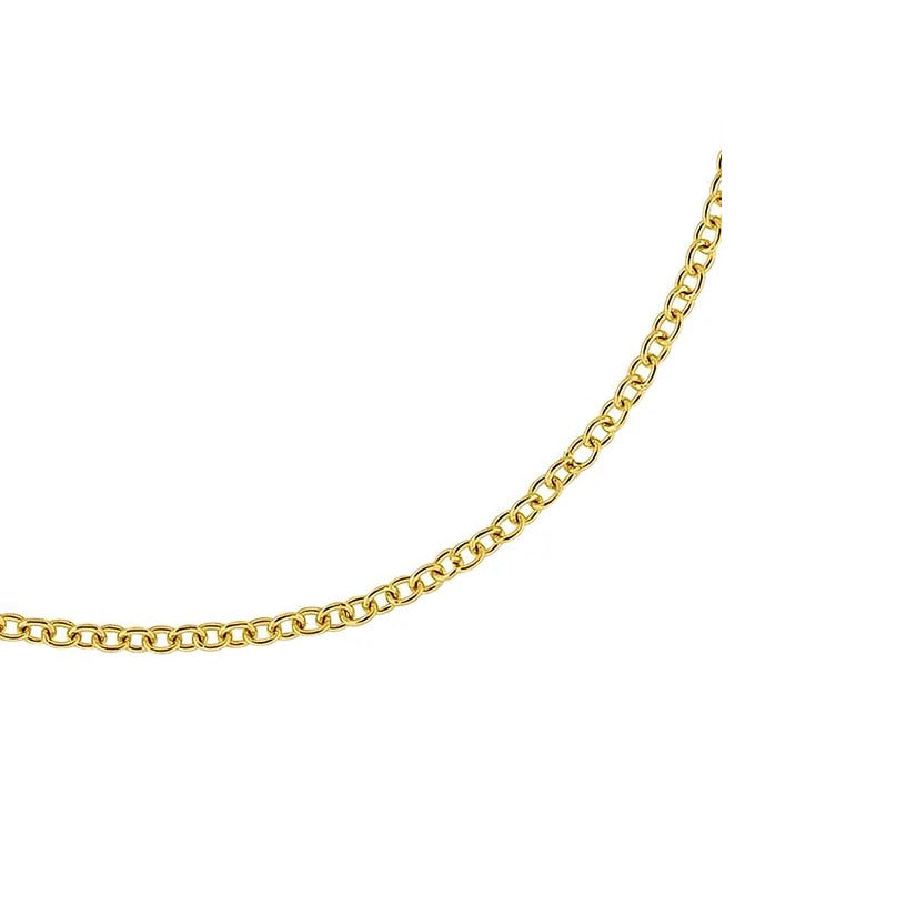 18K Gold Cable Link Chain