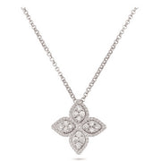 Medium Princess Flower Diamond Pendant
