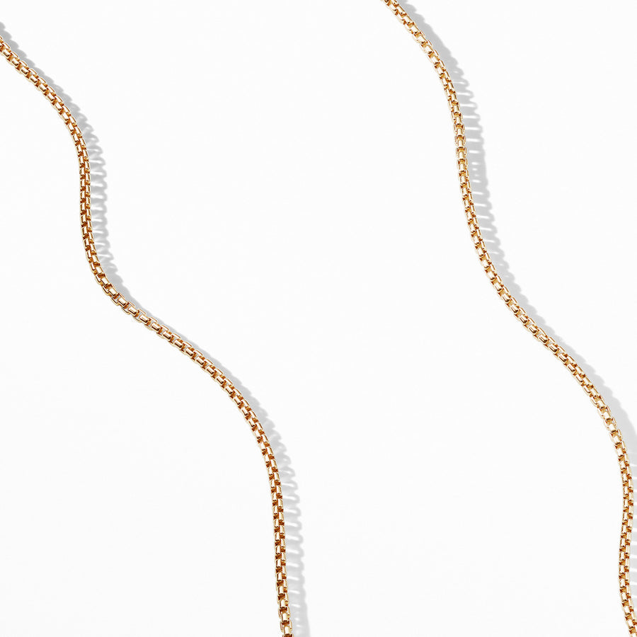 Box Chain Necklace in 18K Gold, 1.7mm