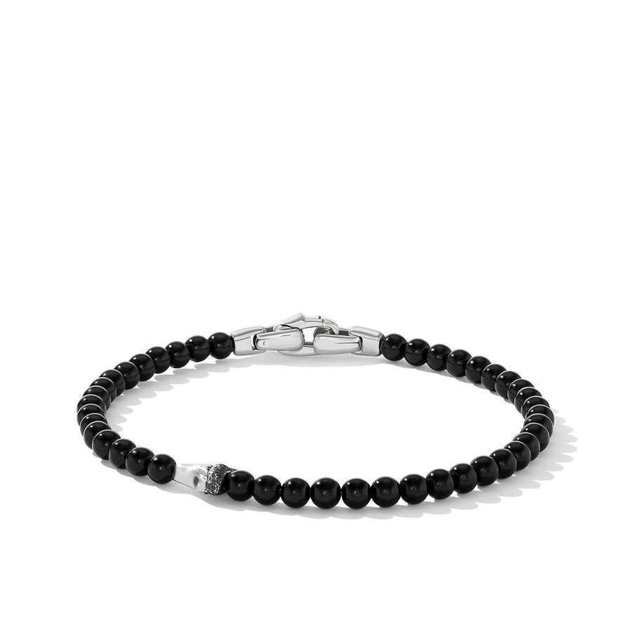 Spiritual Beads Shark Tooth Bracelet with Black Onyx