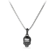 Memento Mori Skull Amulet in Sterling Silver