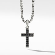 Cross Pendant with Pave Black Diamonds