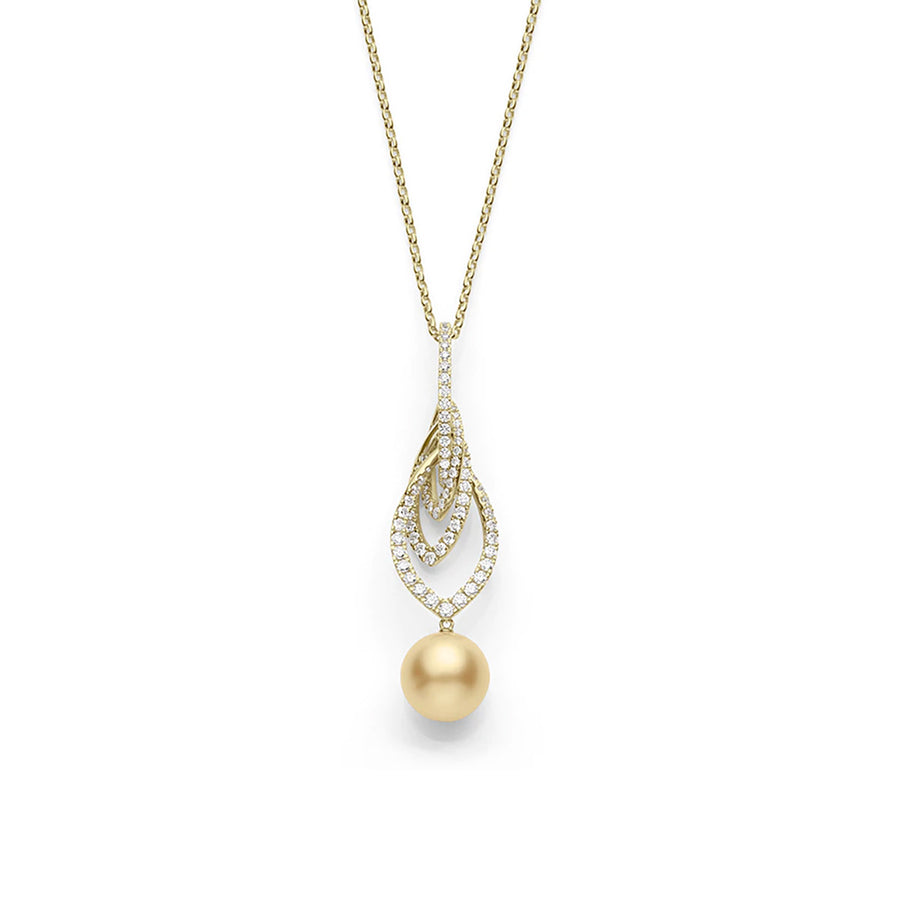 Golden South Sea Pearl Pendant in 18K Yellow Gold
