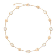 18K Yellow Gold and Mother of Pearl Short Necklace