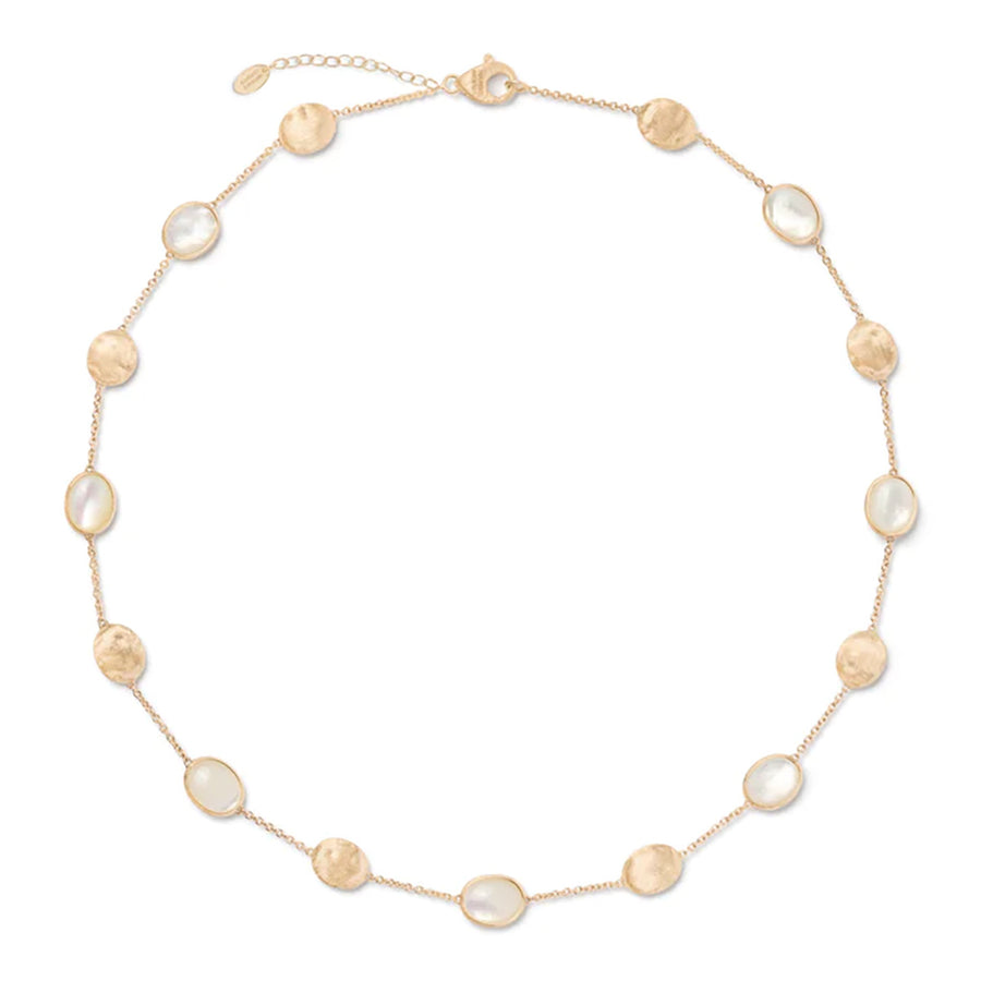 18K Yellow Gold and Mother of Pearl Short Necklace