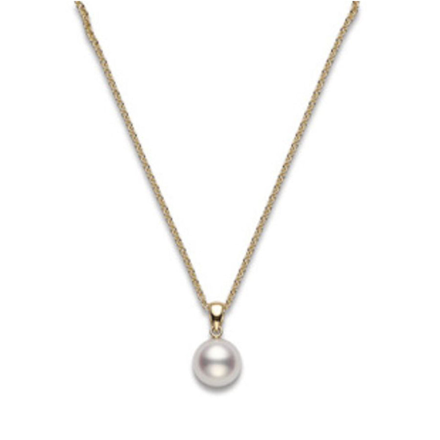 Akoya Cultured Pearl Pendant in 18K Yellow Gold