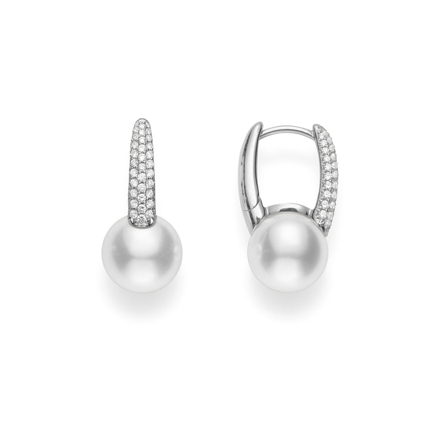 Classic Elegance Akoya Cultured Pearl Earring with Diamond