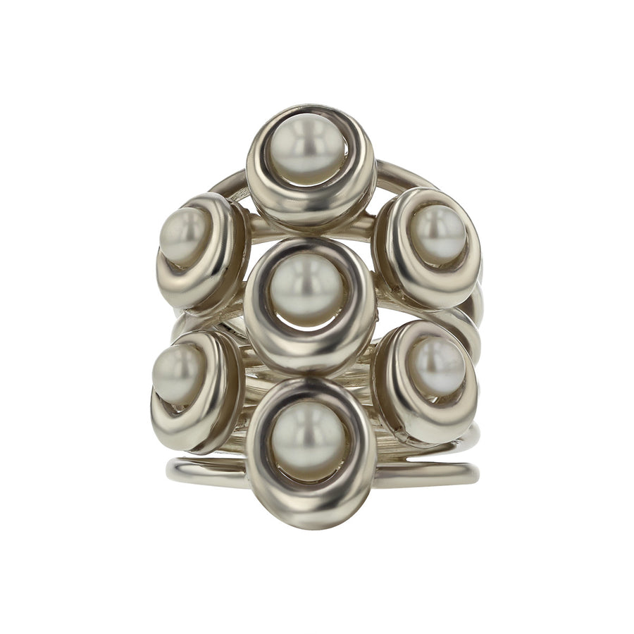 Slane Sterling Silver Cultured Pearl Ring