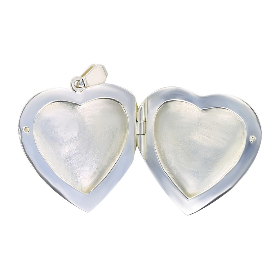 Sterling Silver and Gold Vintage Style Heart Locket