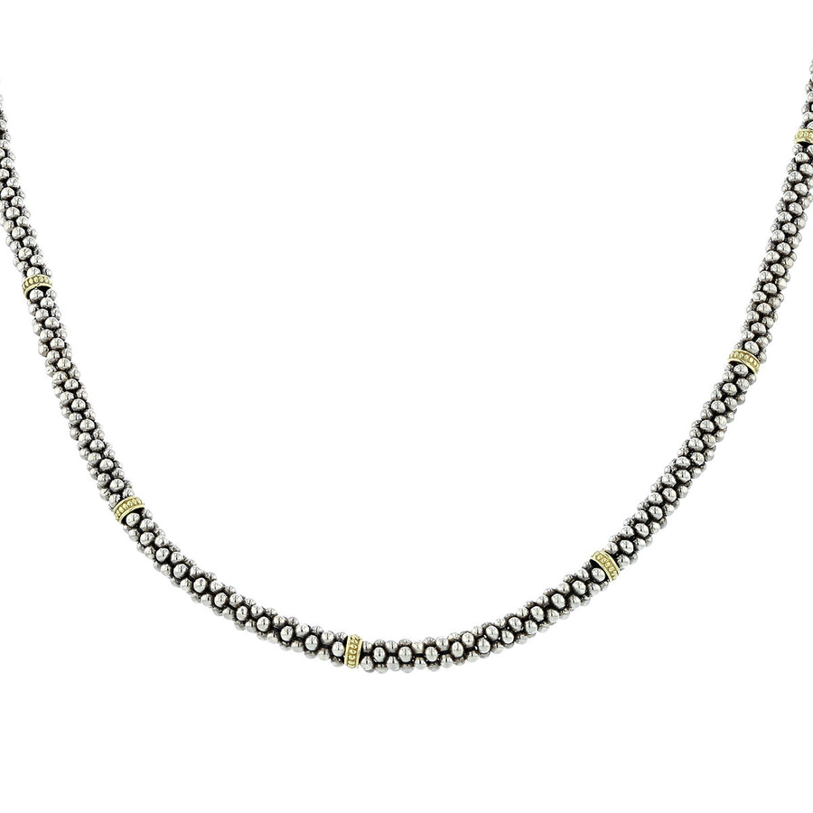 Lagos Sterling Silver Caviar 18-Inch Necklace